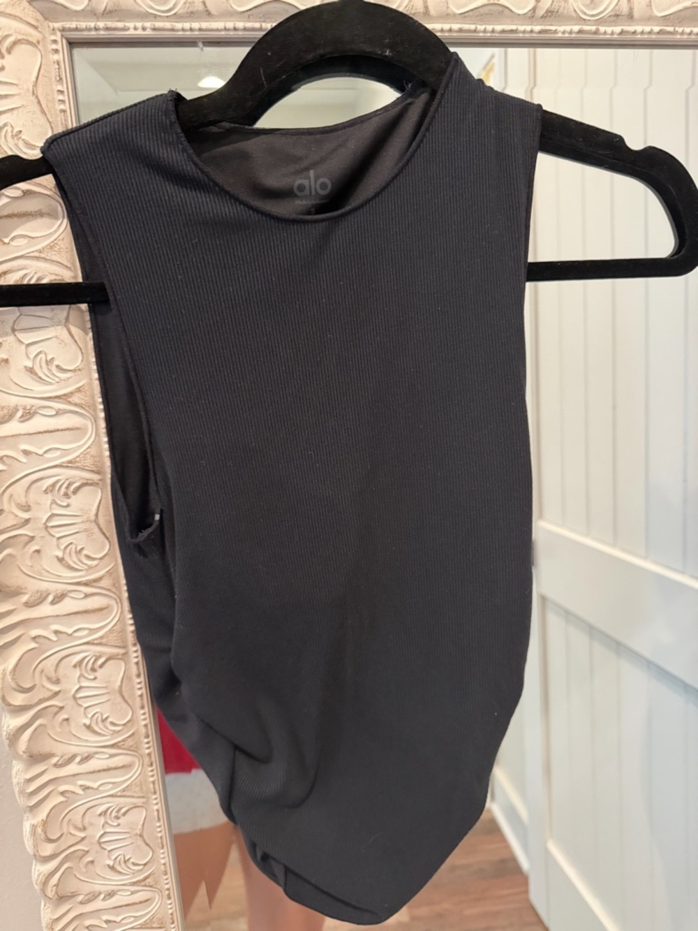ALO Yoga Black Ribbed Tank